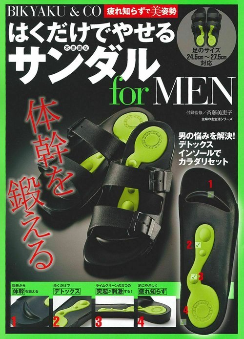 ＢＩＫＹＡＫＵ　＆　ＣＯ　疲れ知らずで美姿勢　はくだけでやせる不思議なサンダル　ｆｏｒ　ＭＥＮ