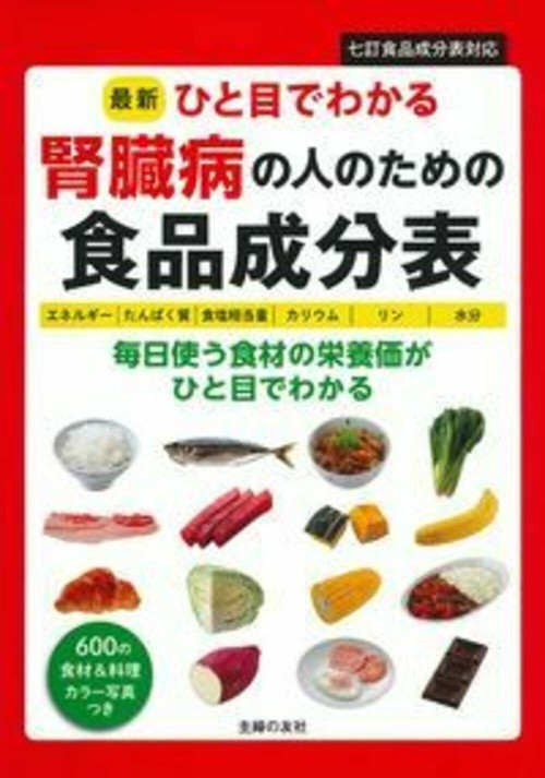 最新ひと目でわかる　腎臓病の人のための食品成分表
