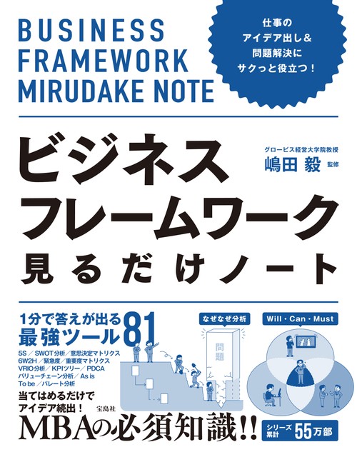 仕事のアイデア出し＆問題解決にサクっと役立つ! ビジネスフレームワーク見るだけノート