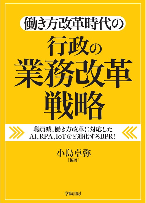 働き方改革時代の行政の業務改革戦略 職員減、働き方改革に対応したAI、RPA、IoTなど進化するBPR!