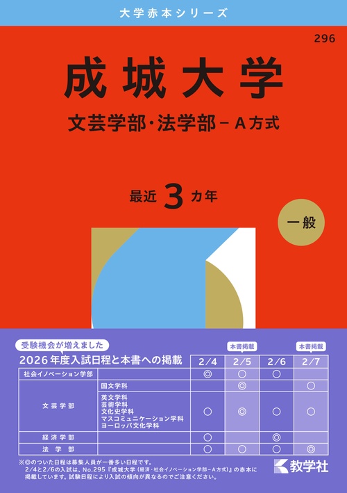 成城大学（文芸学部・法学部－Ａ方式）