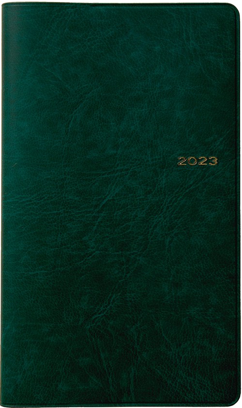 2162　SANNO地図入り・実用ブロックメモ（グリーン）（2023年版1月始まり手帳）