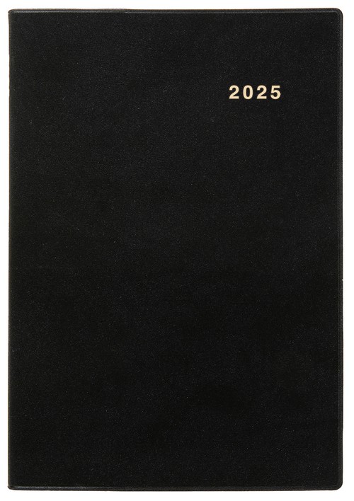 3222　SANNO　ＮＥＷブロック・Ａ５判（黒）（2025年版1月始まり手帳）