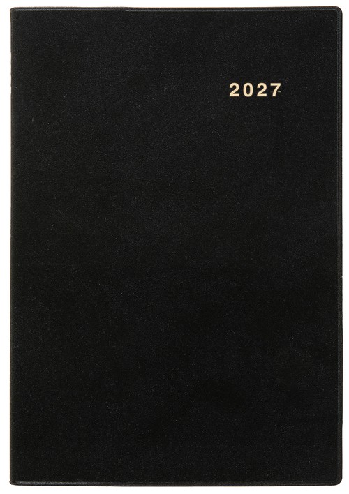 3222　SANNO　ＮＥＷブロック・Ａ５判（黒）（2027年版1月始まり手帳）