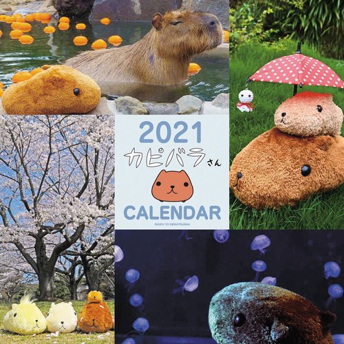 2021 カピバラさん 壁かけカレンダー