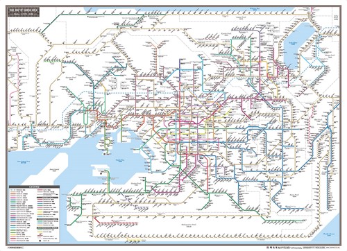 スクリーンマップ 関西鉄道路線図 RAIL MAP OF KANSAI AREA