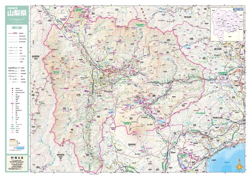 スクリーンマップ 分県地図 山梨県
