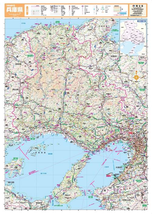 スクリーンマップ 分県地図 兵庫県