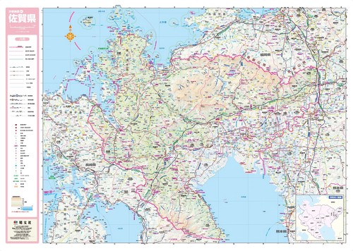 スクリーンマップ 分県地図 佐賀県