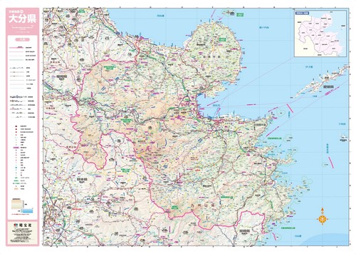 スクリーンマップ 分県地図 大分県