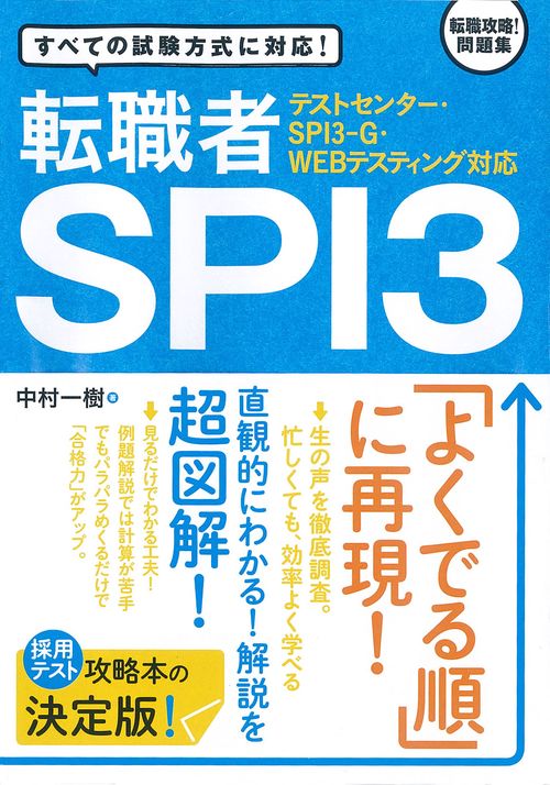 転職者SPI3 すべての試験方式に対応!