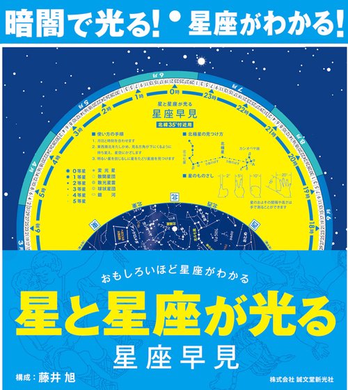 星と星座が光る星座早見