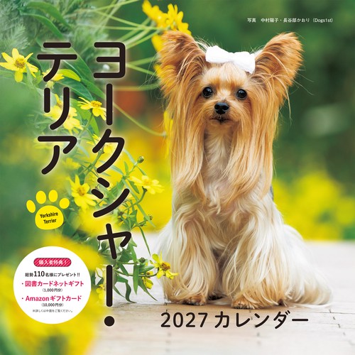 2027年カレンダー ヨークシャー・テリア