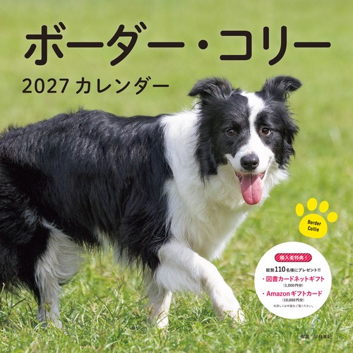 2027年カレンダー ボーダー・コリー