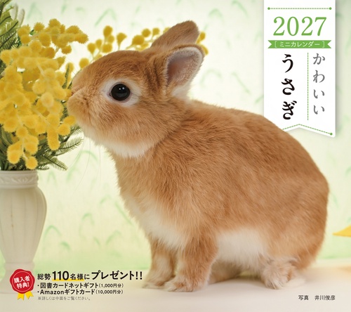 2027年カレンダー かわいいうさぎ