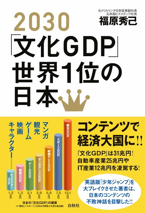 2030「文化ＧＤＰ」世界1位の日本