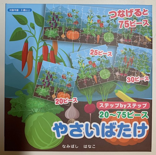 ステップbyステップマグネットパズルブックやさいばたけ