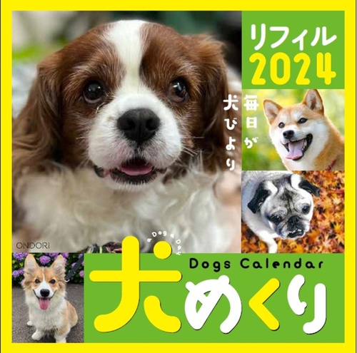 Dogs Calendar 犬めくり リフィル2024