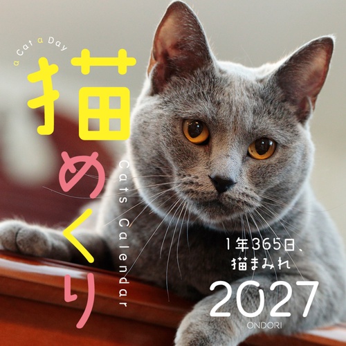 Cats Calendar　猫めくり2027