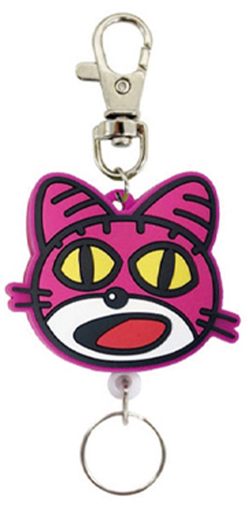 たべっ子どうぶつ　ラバーリール　ねこフェイス
