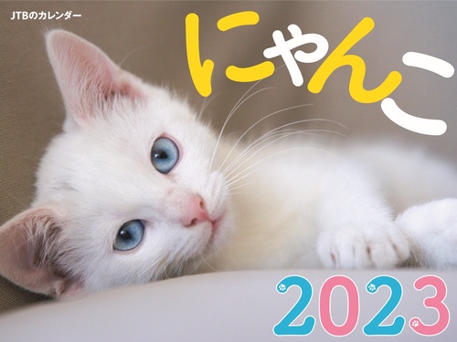 JTBのカレンダー にゃんこ 2023 壁掛け 猫