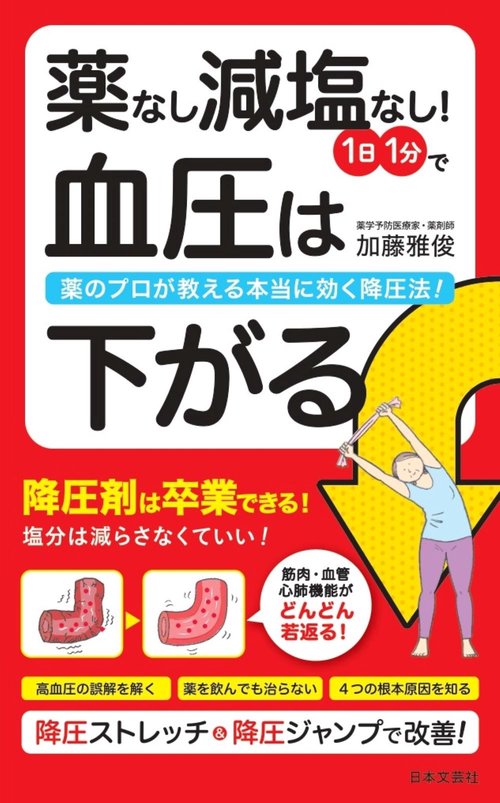 薬なし減塩なし！1日1分で血圧は下がる