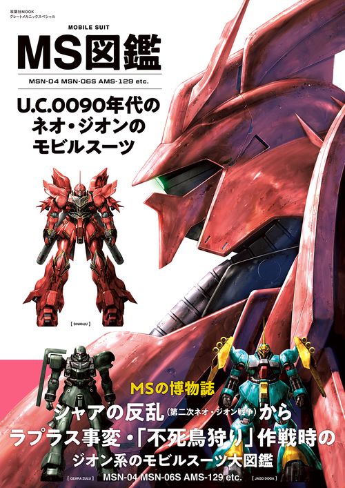 MS図鑑　U.C.0090年代のネオ・ジオンのモビルスーツ