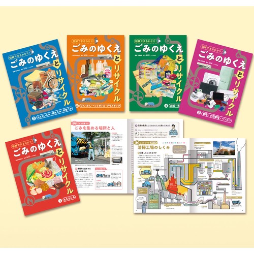 図解でまるわかり！　ごみのゆくえとリサイクル（全５巻）