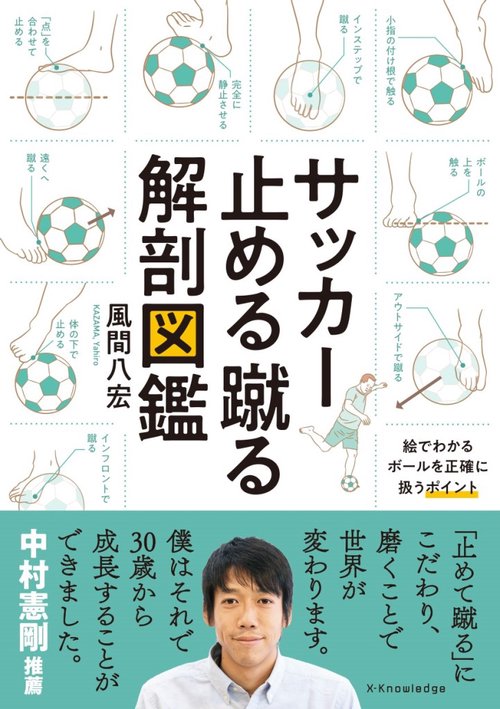 サッカー止める蹴る解剖図鑑