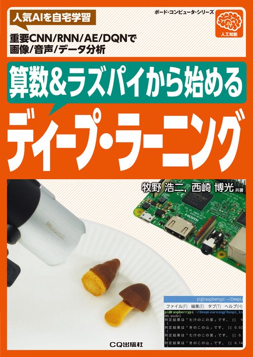 算数&ラズパイから始めるディープ・ラーニング 人気AIを自宅学習 重要CNN/RNN/AE/DQNで画像/音声/データ分析