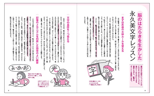 美しい文字は脳がつくる！  永久美文字レッスン