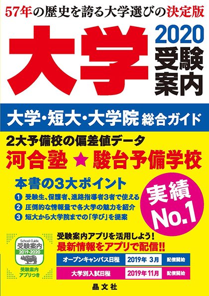大学受験案内2020年度用