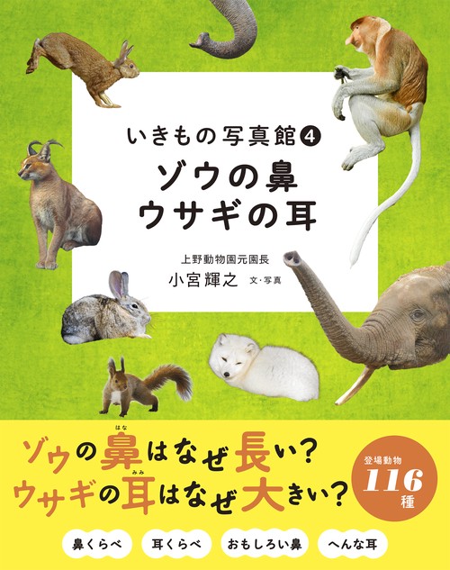 いきもの写真館 ４  ゾウの鼻　ウサギの耳