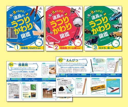 今と昔がわかる　道具のうつりかわり図鑑（全３巻セット）