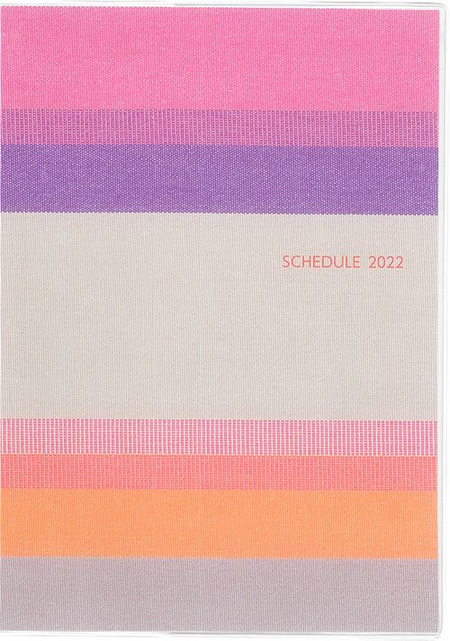 シンプル手帳 B6サイズ プラネテ ローズ 2022年1月始まり