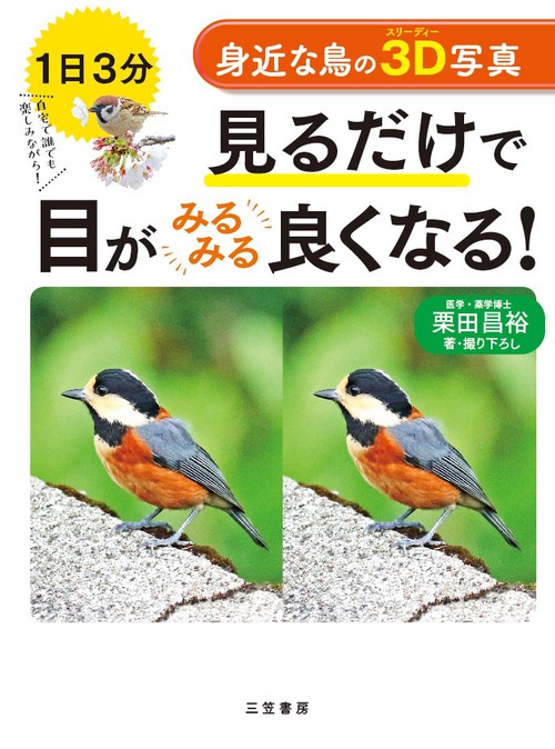 身近な鳥の3D写真見るだけで目がみるみる良くなる! 1日3分