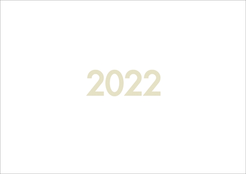 2022 使い方自由　白いカレンダー