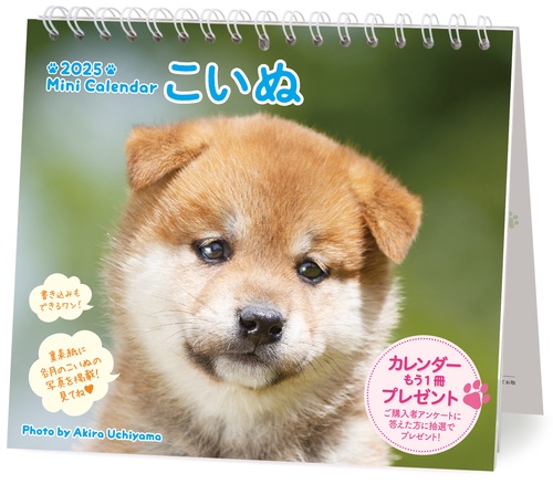 2025 ミニカレンダーこいぬ