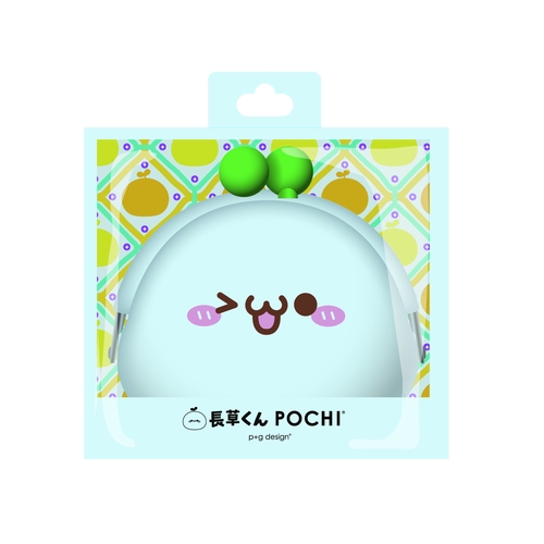 POCHI　長草くんシリコン製がま口ポーチ　ウィンク