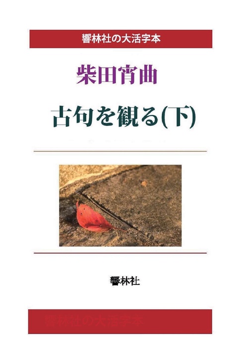 【オンデマンドブック】【大活字本】柴田宵曲「古句を観る(下)」