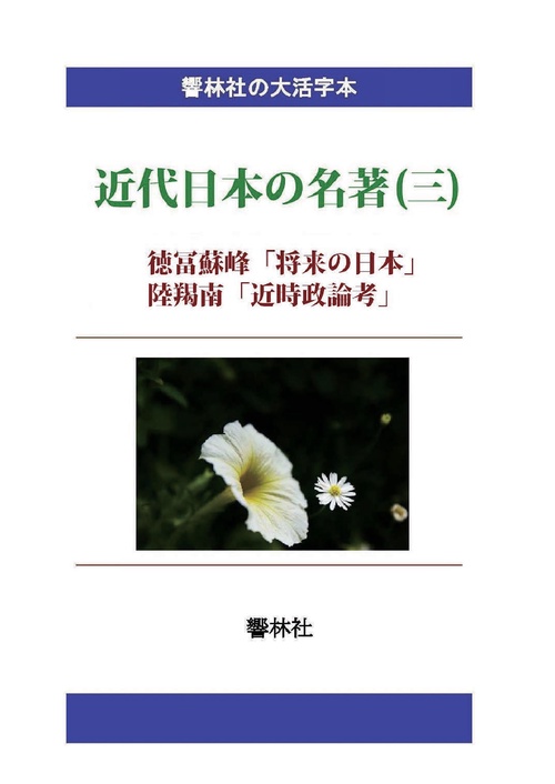 【オンデマンドブック】【大活字本】近代日本の名著(三)「将来の日本/近時政論考」