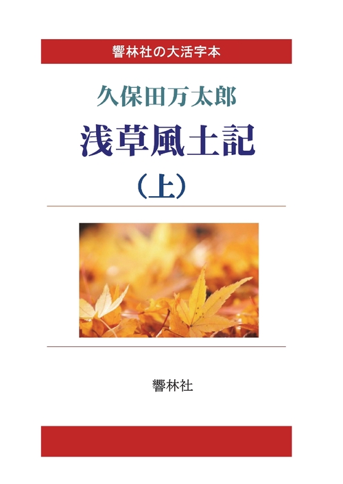 【オンデマンドブック】【大活字本】浅草風土記(上)(響林社の大活字本シリーズ)
