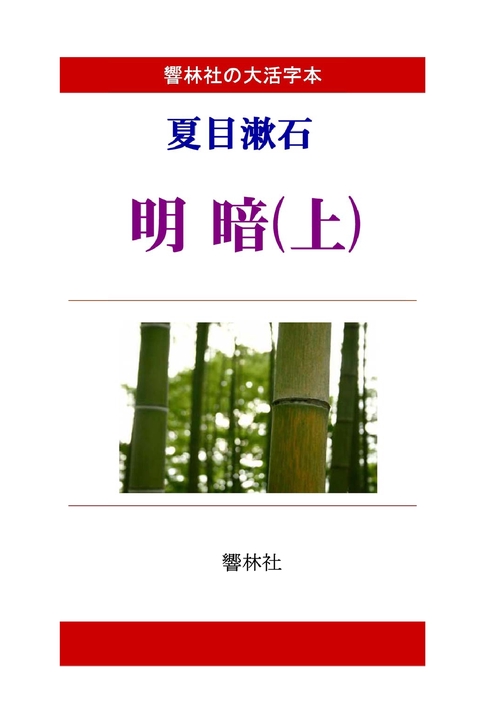 【オンデマンドブック】【大活字本】夏目漱石「明暗（上）」（全3巻）