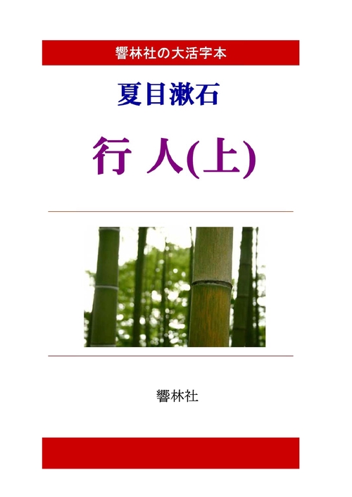 【オンデマンドブック】【大活字本】夏目漱石「行人（上）」