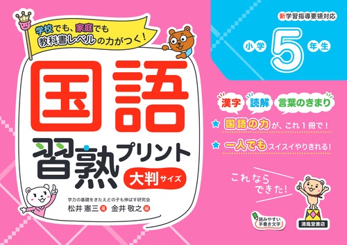 国語習熟プリント　小学5年生　大判サイズ
