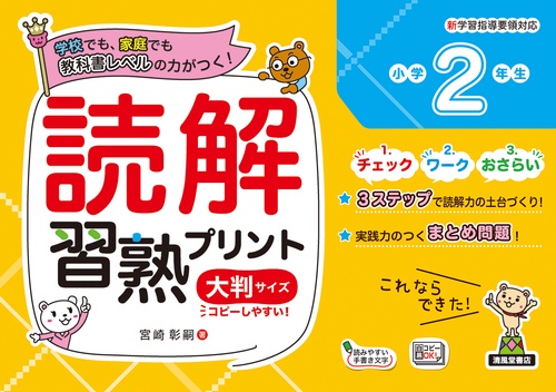 読解習熟プリント　小学2年生　大判サイズ