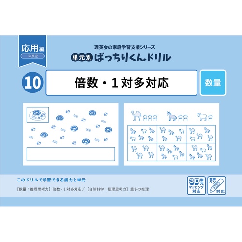 10単元別ばっちりくんドリル倍数・1対多対応(応用編)