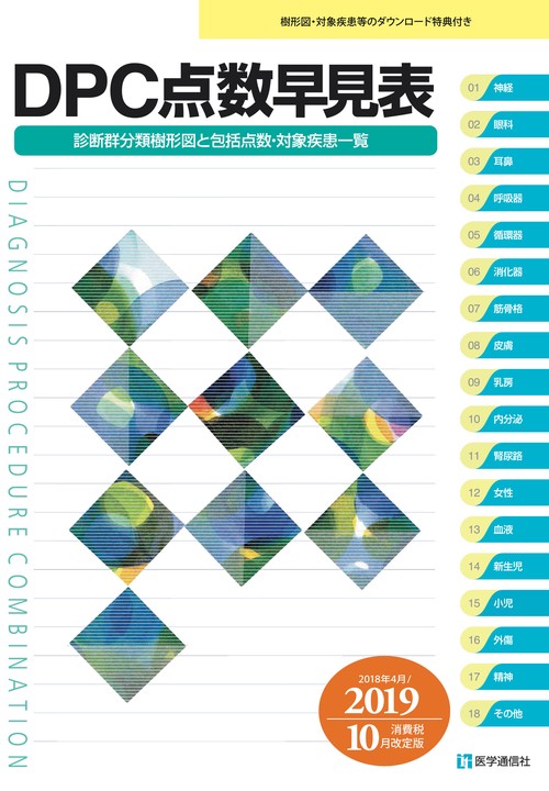 DPC点数早見表 診断群分類樹形図と包括点数・対象疾患一覧 2018年4月/2019年10月消費税改定版