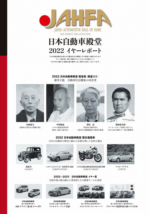 日本自動車殿堂JAHFA〈No.22〉日本自動車殿堂 2022イヤーレポート