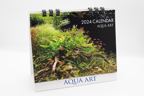 2024年 AQUA ART 熱帯魚卓上カレンダー(月めくり・リング)